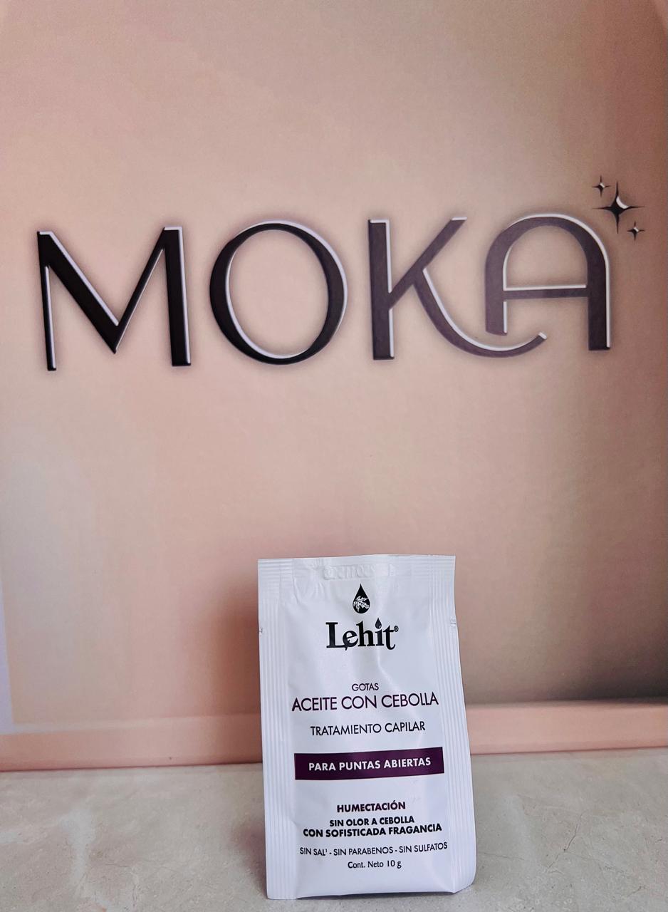 GOTAS CON  ACEITE DE CEBOLLA LEHIT SOBRE