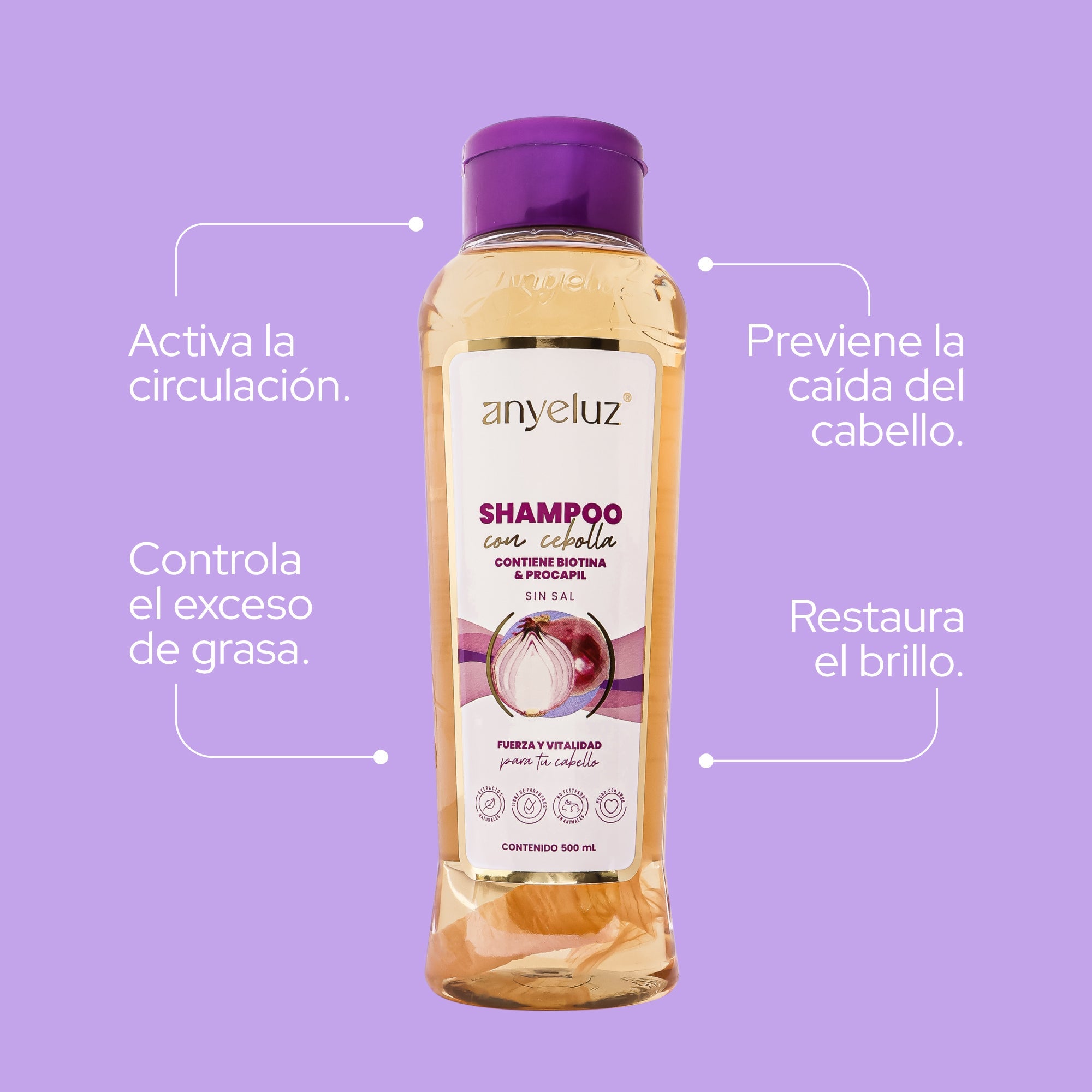 ANYELUZ SHAMPOO CEBOLLA 500ML