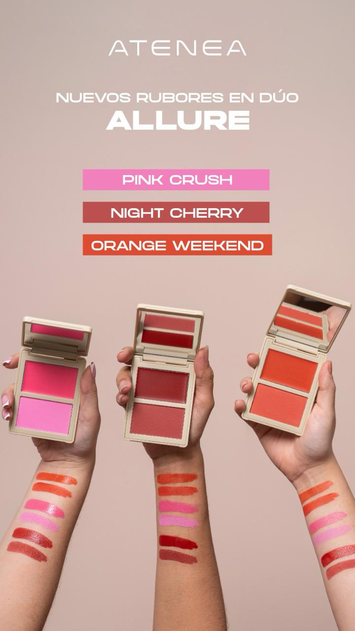 RUBOR EN DUO ALLURE CREMA Y POLVO COMPACTO ATENEA