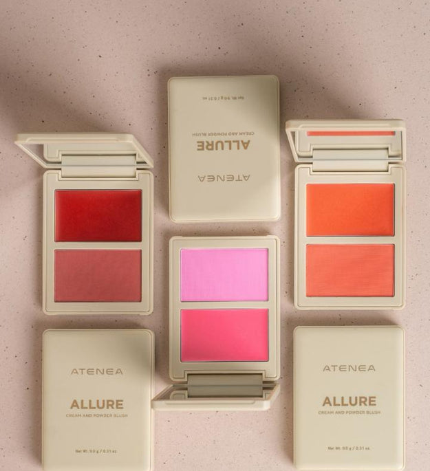 RUBOR EN DUO ALLURE CREMA Y POLVO COMPACTO ATENEA