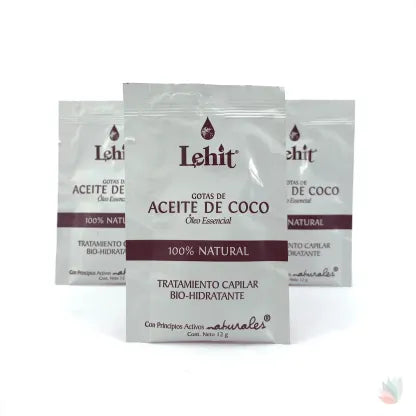 GOTAS CON ACEITE DE COCO LEHIT SOBRE