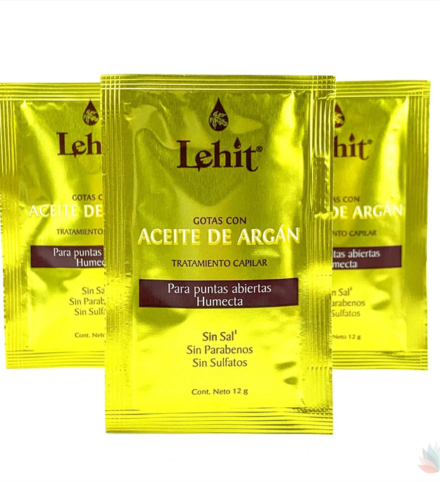 GOTAS CON ACEITE DE ARGAN LEHIT SOBRE