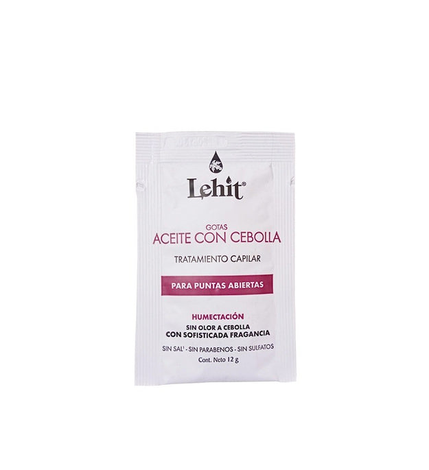 GOTAS CON  ACEITE DE CEBOLLA LEHIT SOBRE